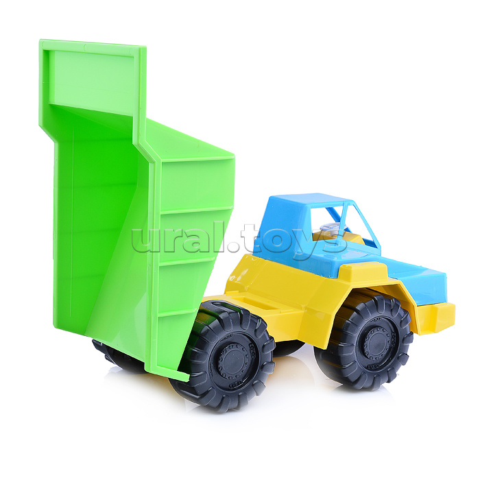 Грузовик Карьерный+Песочный набор (ведро, совок, 2 формочки)