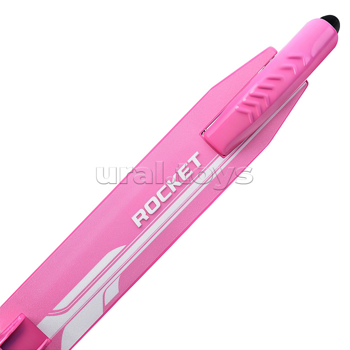 Самокат ROCKET колеса PU 200 мм, ABEC 7, розовый (в пакете)