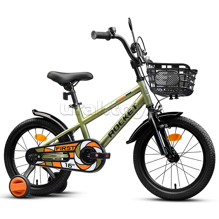 Велосипед 16" Rocket First, цвет хаки