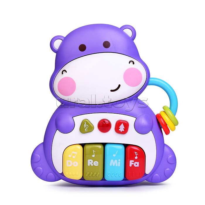 Пианино "Музыкальный бегемотик" в коробке