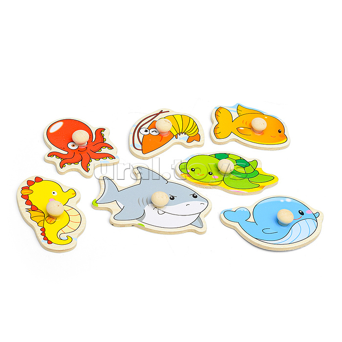 Пазл-вкладыш "Морской мир"