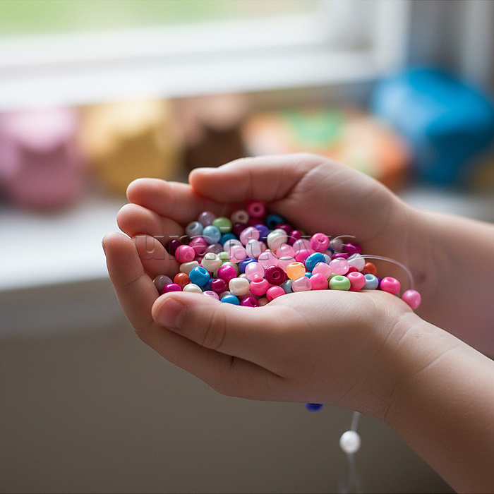 Набор для создания украшений "Яркие бусины" в пакете