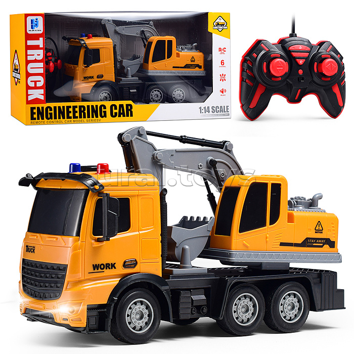 Машина "Стройка" р/у, 27 MHz, в коробке