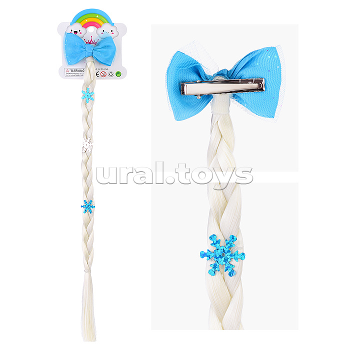 Накладная косичка на листе