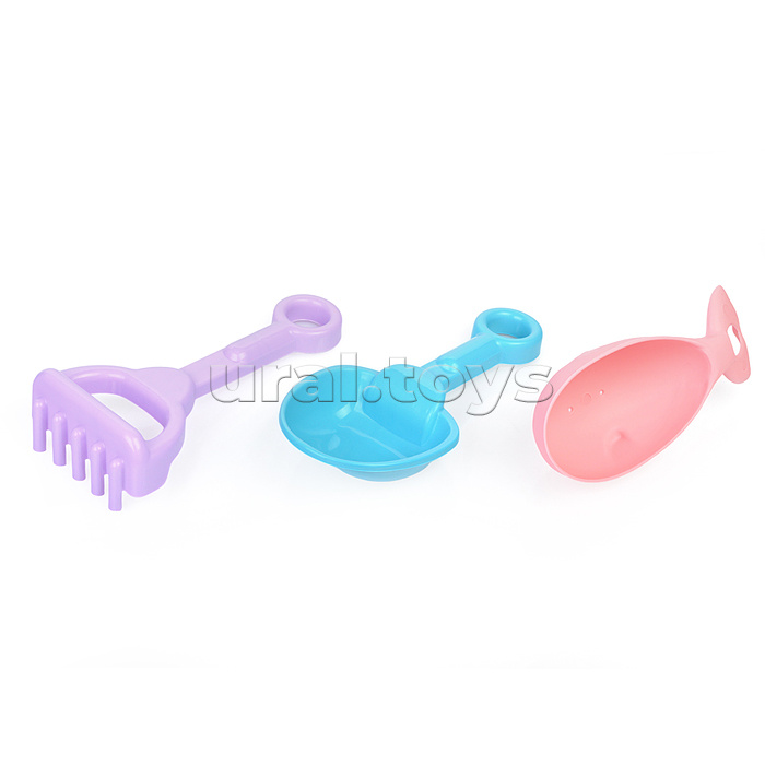 Набор песочный "Африка №9" (ведро + 4 формочки + лопатка + грабли)