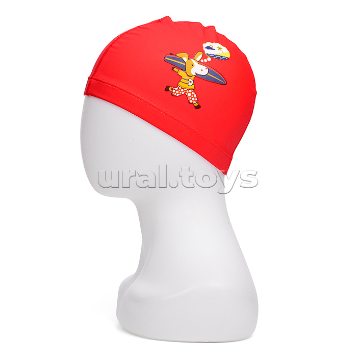 Шапочка для плавания с рисунком, в ассортименте, в пакете