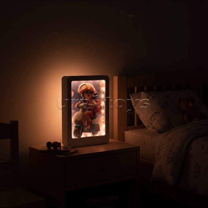 Ночник-пазл 3Д "Girls" со светом и музыкой, в коробке