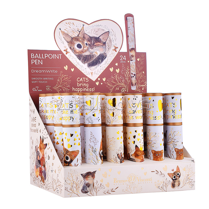 Ручка "DreamWrite. "Сказочный день" шариковая 0.7 мм, синяя, 3 вида