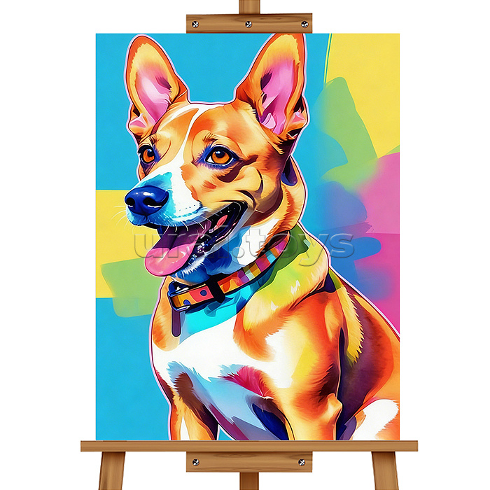 Набор для рисования "Картина по номерам 30*40 см. Корги"