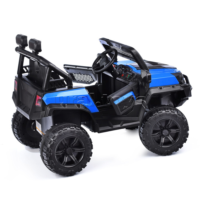 Электромобиль "Фиджи" на аккумуляторе, с р/у управлением, 12V4.5 двухприводный (синий)