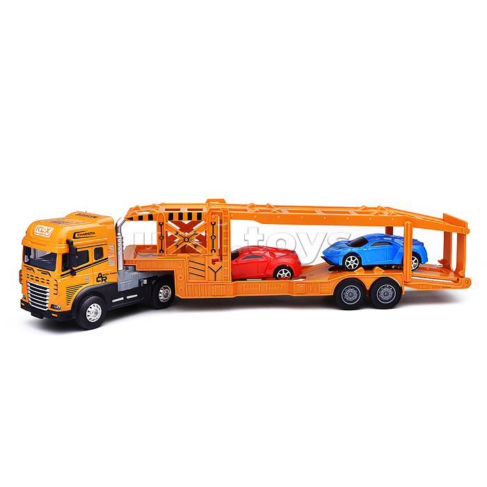 Машина "ТрансПорт Плюс" 1:24, металл., в коробке