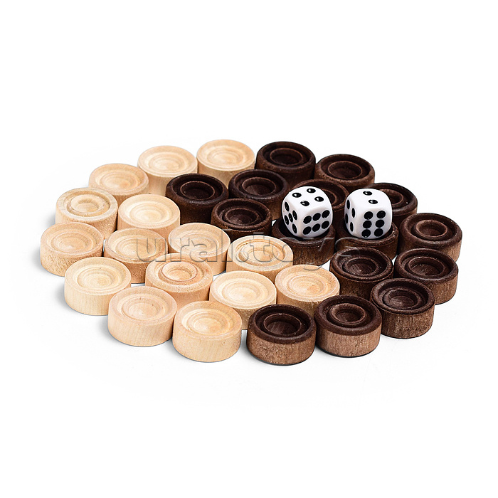 Нарды деревянные малые (400х200мм) дерев. фишки