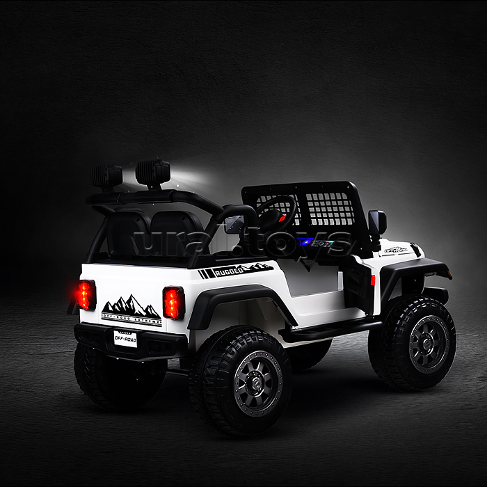 Электромобиль детский "Городской внедорожник" (цвет белый)
