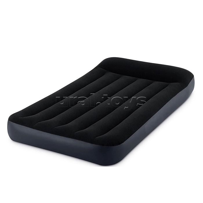 Односпальный надувной матрас Pillow Rest Classic Airbed, встроенный электрический насос 220В, 64146ND