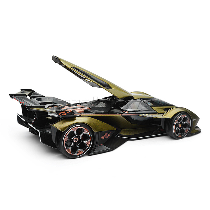 Машинка die-cast Lamborghini V12 Vision Gran Turismo, 1:18, зелёная, Машинка die-cast Lamborghini V12 Vision Gran Turismo, 1:18, зелёная,