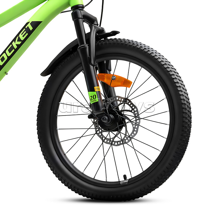 Велосипед 20" Rocket Crux 4.0 , цвет зеленый, размер 11"