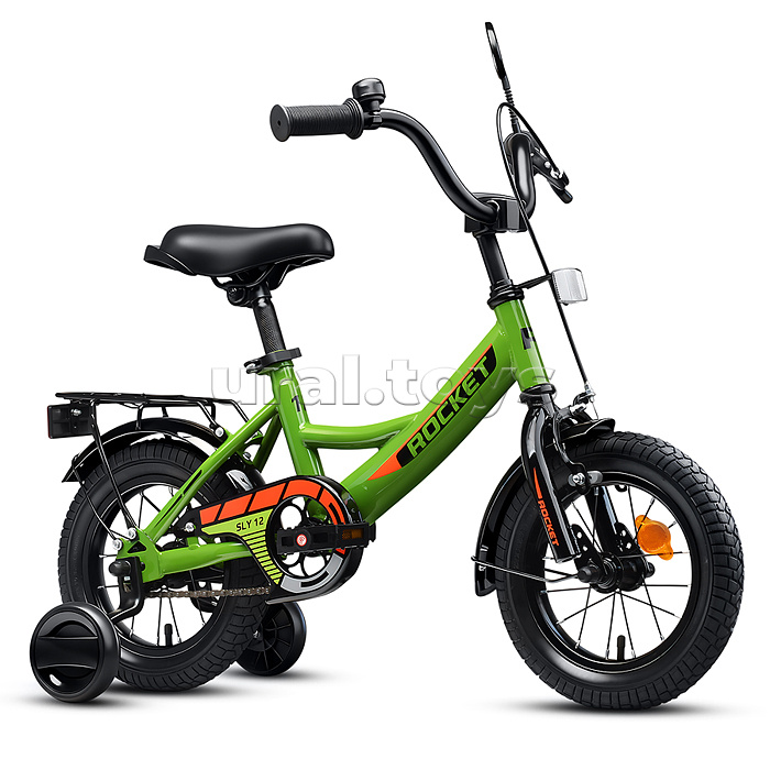 Велосипед 12" Rocket Sly, цвет зеленый