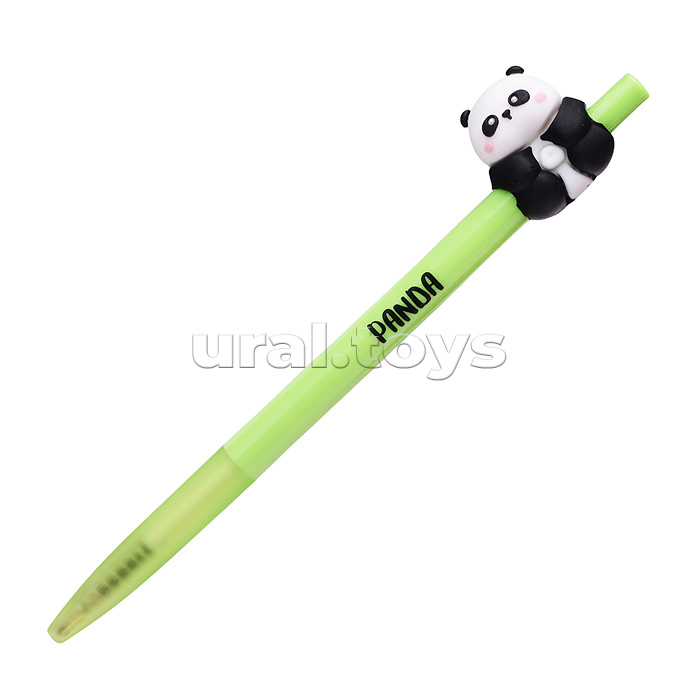 Ручка шариковая автоматическая подарочная "Sweet Panda" с декоративным элементом, d=0,7 мм, ультра гладкое письмо, чернила на масляной основе, сменный стержень, индивидуальная маркировка, в картонном дисплее, синяя