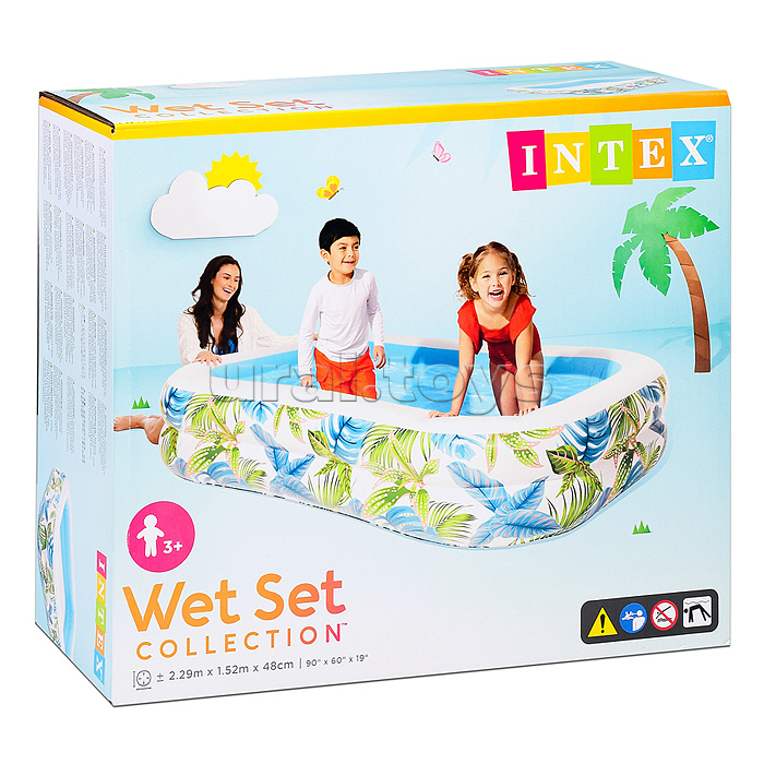 Бассейн надувной “Центр тропического плавания”, от 3 лет 57177NP INTEX