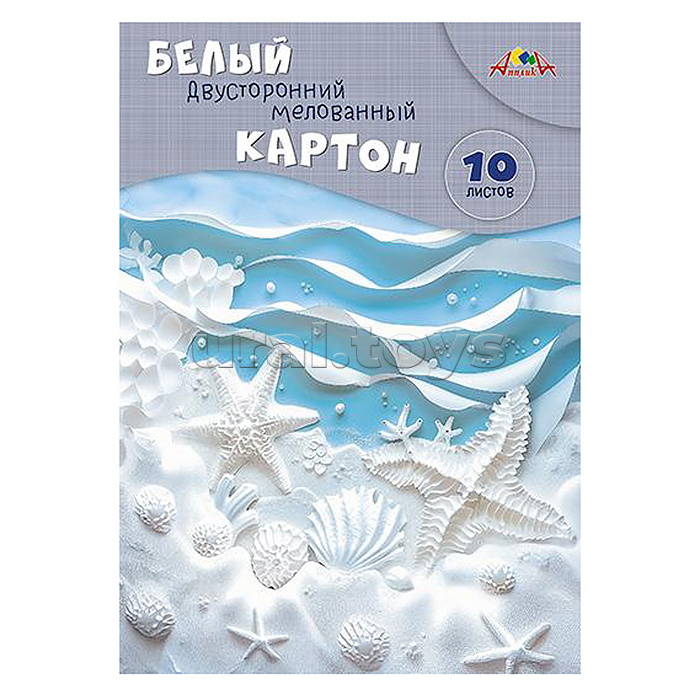 Картон белый А4, 10л. двухст. мелов. "Морская тема" Картон белый А4, 10л. двухст. мелов. "Морская тема"