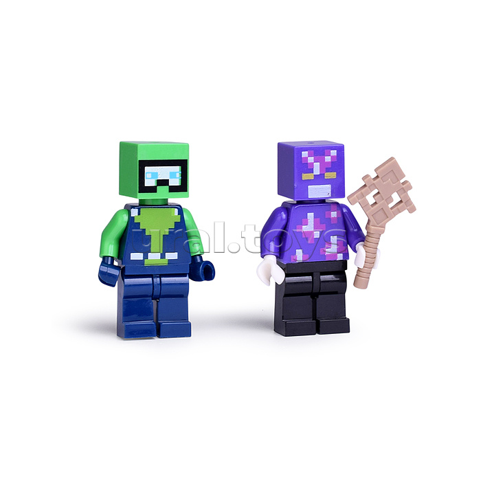 Фигурки для конструктора "Мой мир" 4шт (с магнитными кубиками)