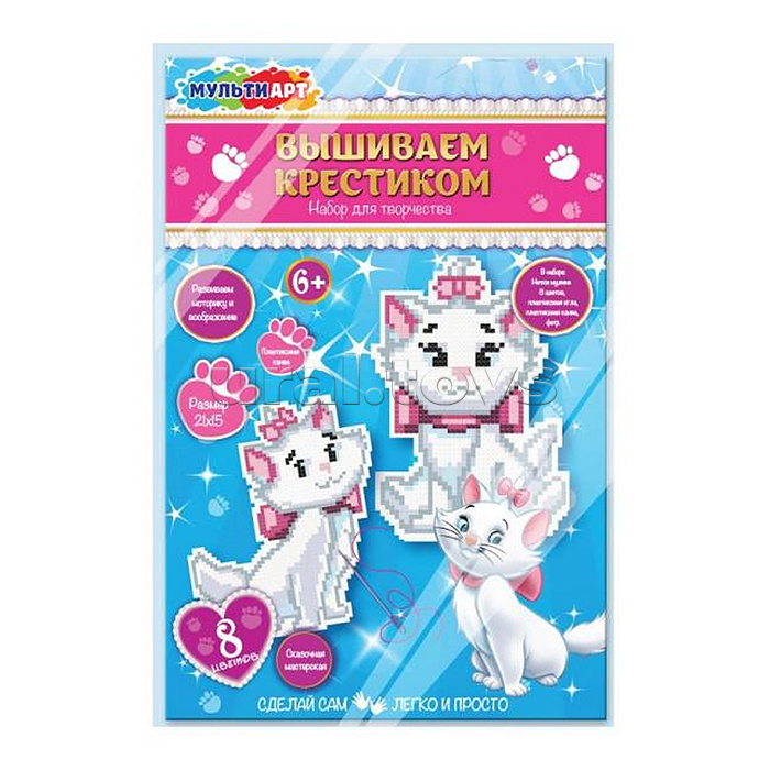 Вышивка на пластиковой канве "Кошечка мари" Вышивка на пластиковой канве "Кошечка мари"
