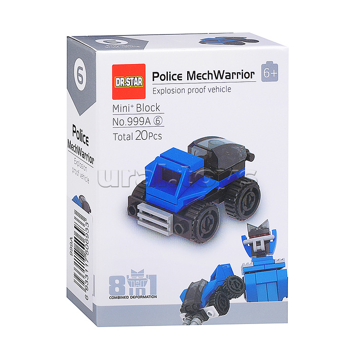 Конструктор "Полицеский робот" в коробке