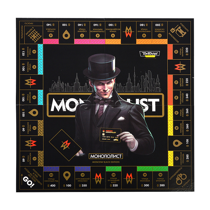 Игра настольная "Монополист" Black Edition (Tom Toyer) Игра настольная "Монополист" Black Edition (Tom Toyer)