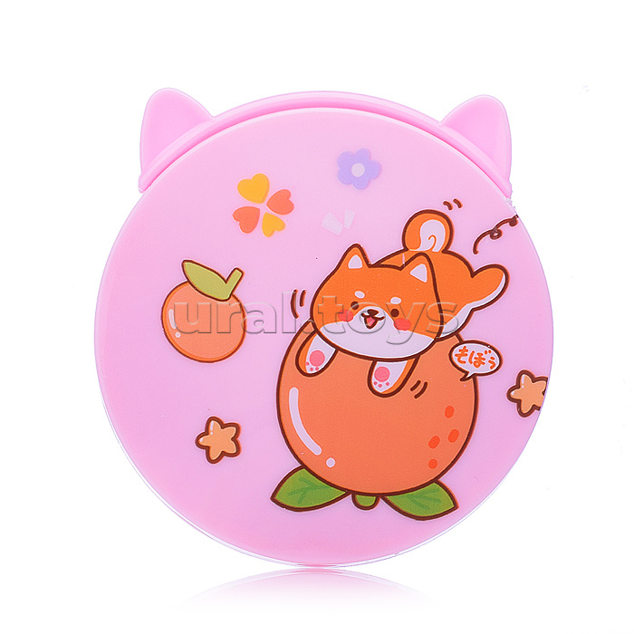 Расческа+зеркало "Зверушки с фруктами" в ассортименте