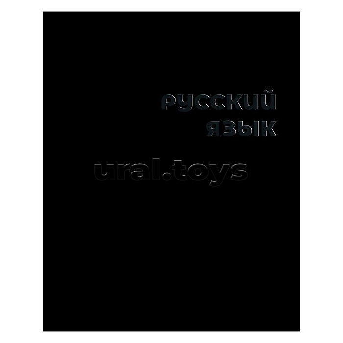 Тетрадь 48л А5 линейка "Русский язык" (чёрная)