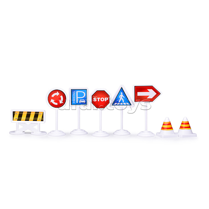Игровой набор "Дорожные знаки" в коробке Игровой набор "Дорожные знаки" в коробке