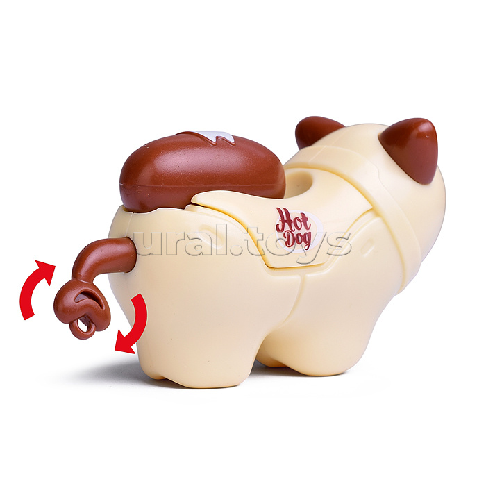 Собака "Хот дог" в коробке