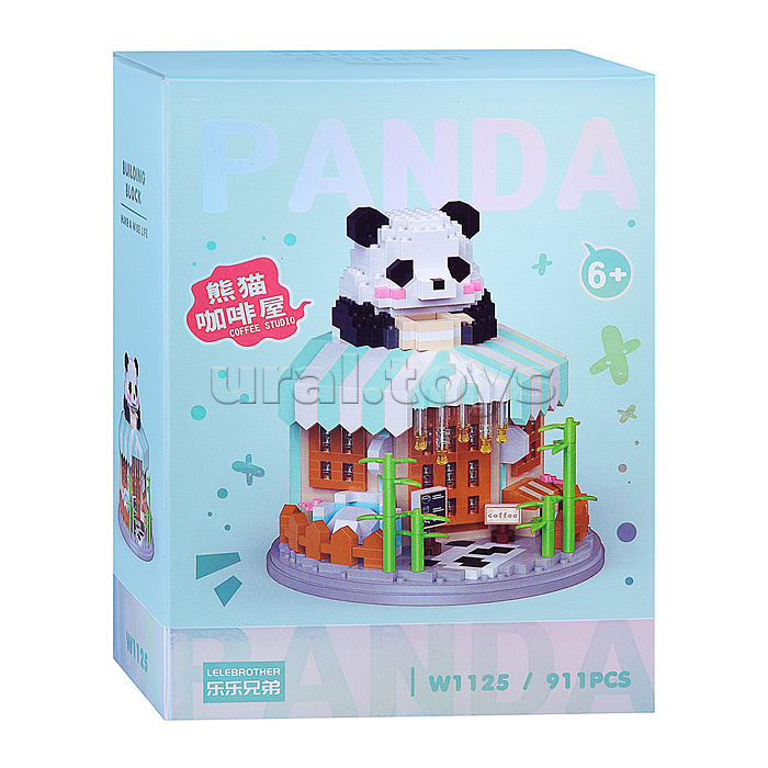 Конструктор "Панда-кофейня" (911 дет.) в коробке