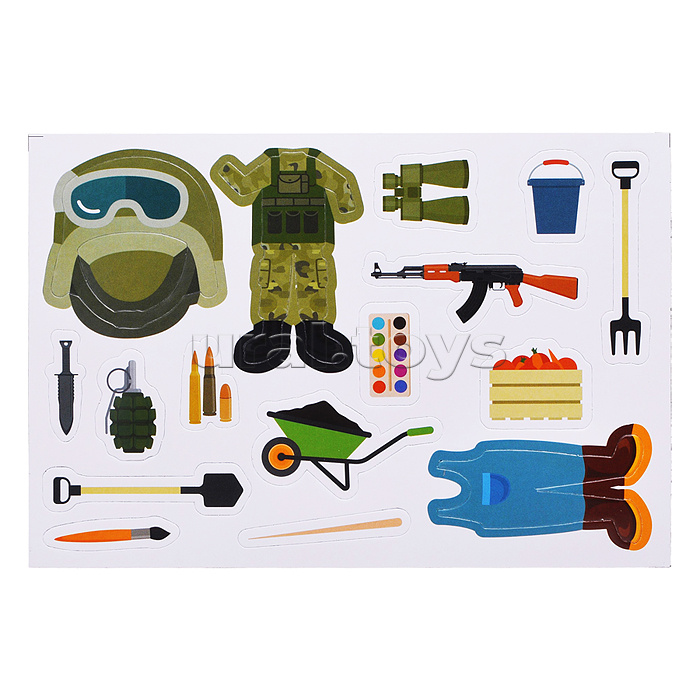 Игра магнитная "Одевашки. Профессии" Магнитные истории