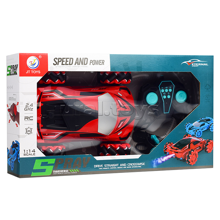 Машина "Speed and pover" р/у, 27 MHz, в коробке