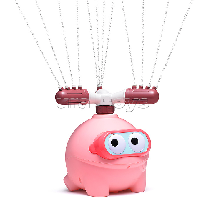 Игрушка - брызгалка "Пучеглазик", для подключения к водному шлангу, в коробке