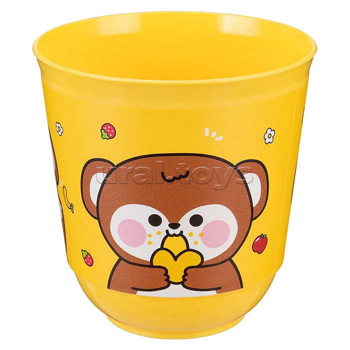 Стакан детский с декором 270мл (Желтый)