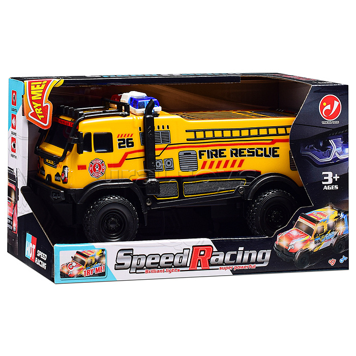 Машина "Броневик" 1:18, свет, звук, в коробке