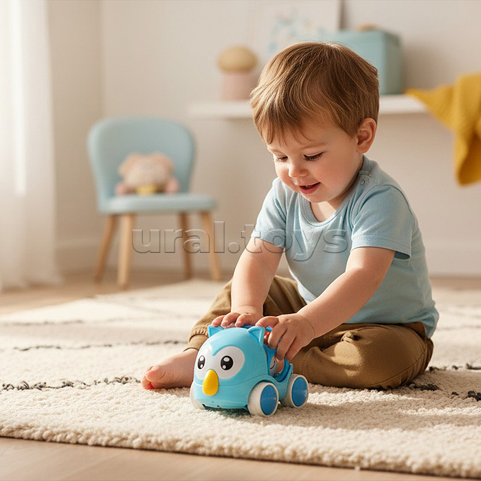 Погремушка "Собачка, сова" в коробке