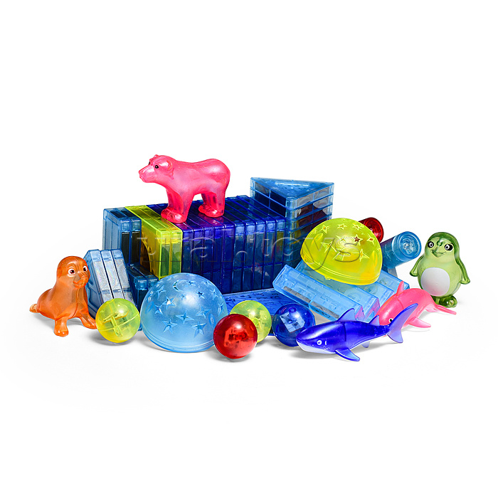 Конструктор магнитный "Морские обитатели" (44 дет.)