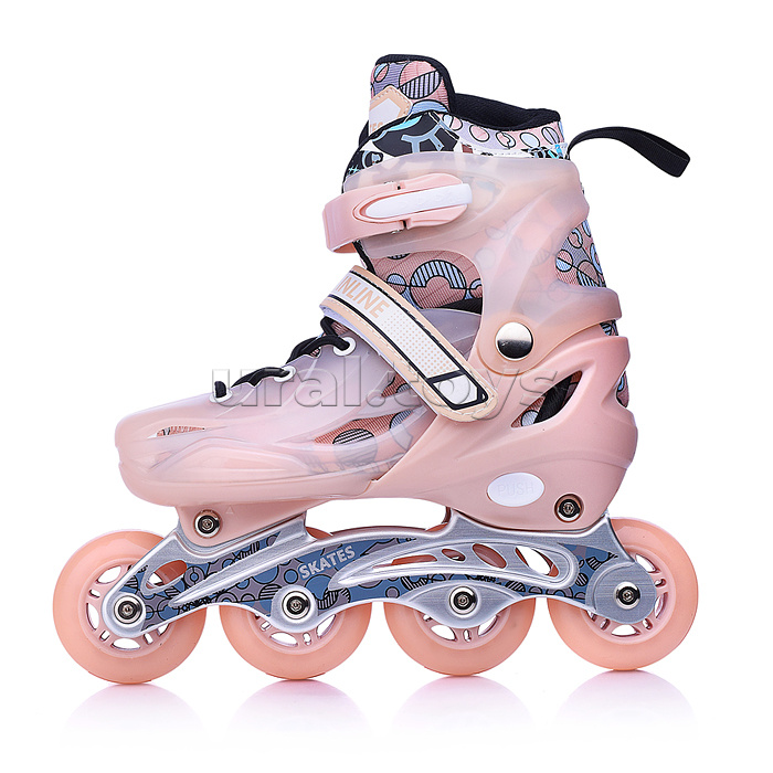 Ролики детские (размер M) бежевый, в сумке