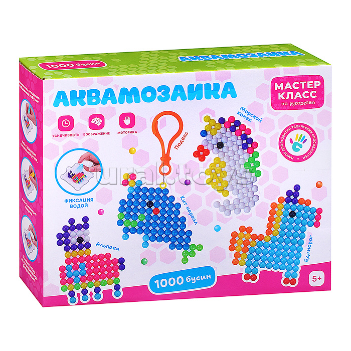 Мозаика-аква "Единорожка" в коробке