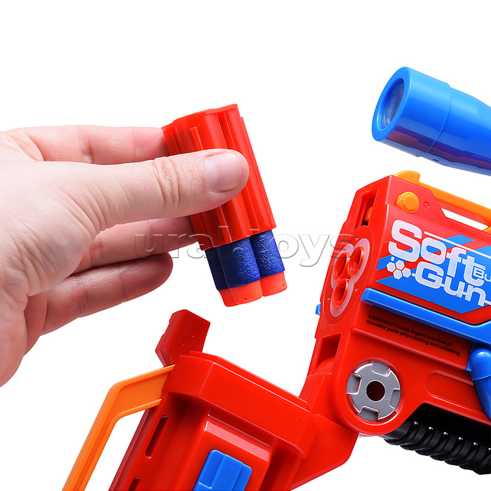 Бластер "Нападение" с мягкими пулями, в коробке