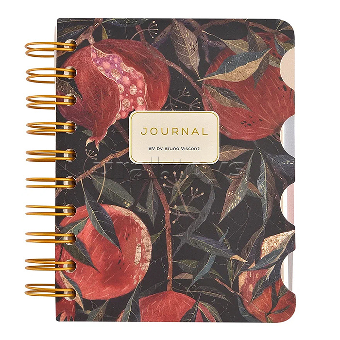 Записная книжка "Art journal" А6,120 л. на гребне, с разделителями "Гранат" Записная книжка "Art journal" А6,120 л. на гребне, с разделителями "Гранат"