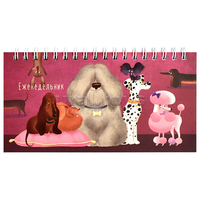 Еженедельник недатированный 64л. "Хвостатая вечеринка" 165х85 мм, мягкий переплёт