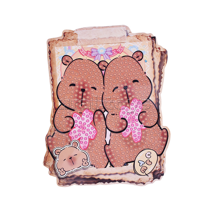 Мозаика алмазная "Такая разная капибара" 10*13см