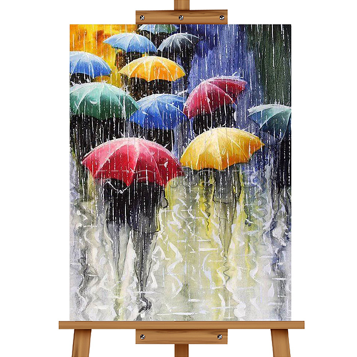 Набор для рисования "Картина по номерам 30х40см. Дождливый день"