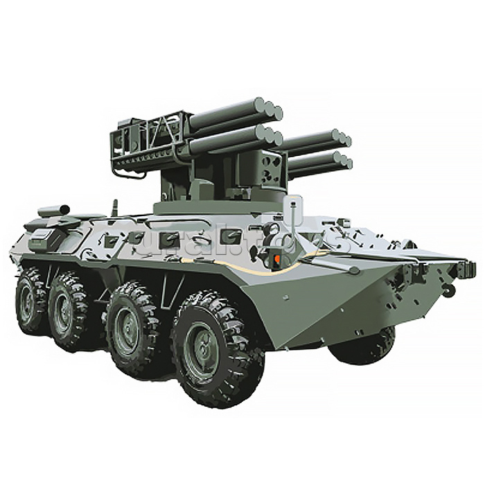 Вырубная фигурка "Военная техника. ЗРК Сосна" (двухсторонняя)