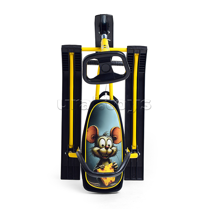 Игрушка Снегокат детский 212 "Play" разборный с высокой рамой и со спинкой (Грызун)