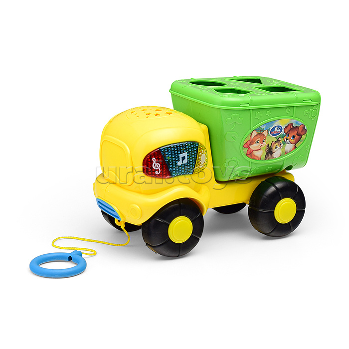 Сортер+ проектор "Мусоровоз" 20 см. Шаинский музыка.